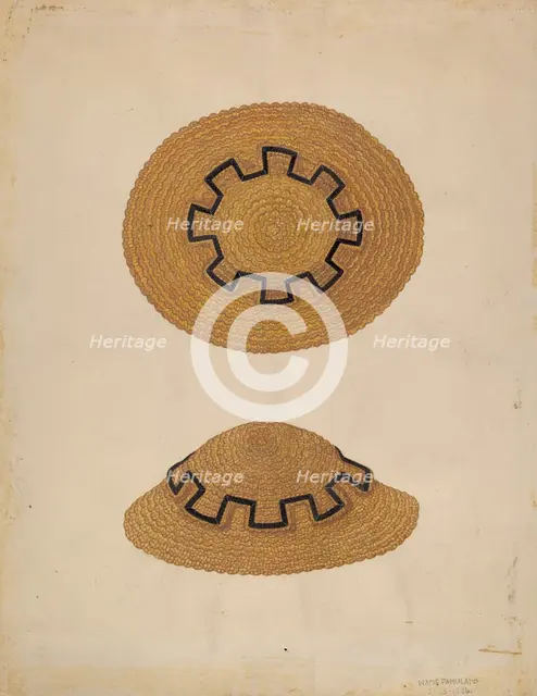 Child's Hat, 1936. Creator: Marie Famularo.