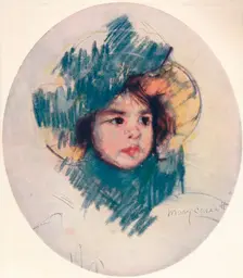 Child's Head c1902, (c1932). Artist: Mary Cassatt