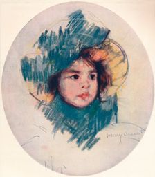 Child's Head c1902, (c1932). Artist: Mary Cassatt