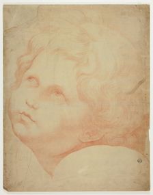 Child's Head, Looking Upward, 17th century. Creator: Possibly after Raphael Sanzio, called Raphael