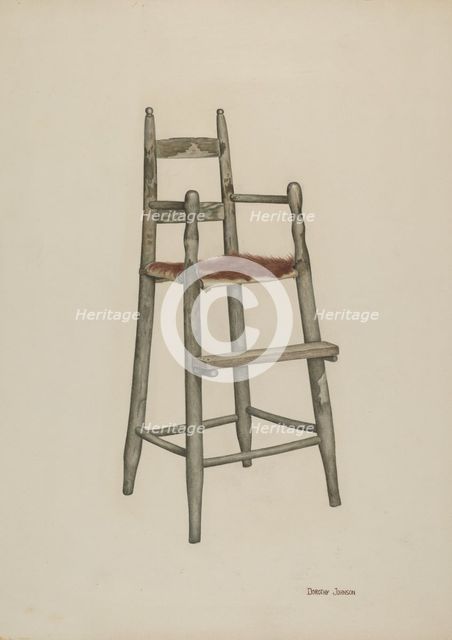 Child's High Chair, 1939. Creator: Dorothy Johnson.