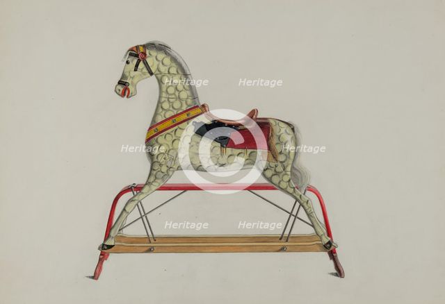 Child's Hobby Horse, c. 1937. Creator: Theodore Pfitzer.
