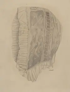 Child's Lace Cap, 1935/1942. Creator: Raymond Manupelli