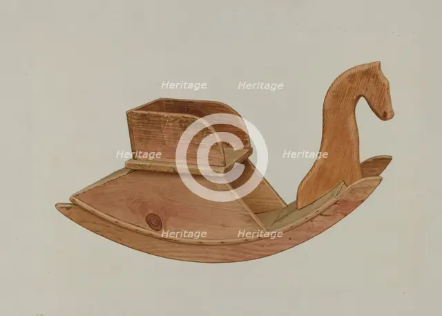 Child's Rocking Chair, 1935/1942. Creator: Alfred H. Smith.
