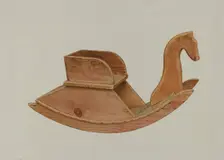 Child's Rocking Chair, 1935/1942. Creator: Alfred H. Smith