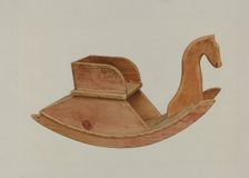 Child's Rocking Chair, 1935/1942. Creator: Alfred H. Smith