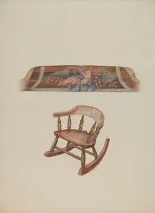 Child's Rocking Chair, 1938. Creator: Austin L. Davison
