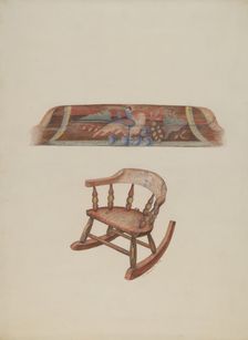 Child's Rocking Chair, 1938. Creator: Austin L. Davison