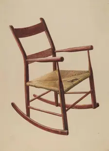 Child's Rocking Chair, c. 1942. Creator: Herman O. Stroh