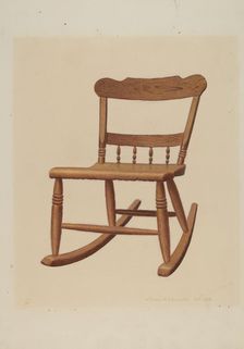 Child's Rocking Chair, c. 1939. Creator: William H Edwards