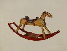 Child's Rocking Horse, c. 1939. Creator: Ernest A Towers Jr