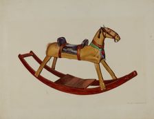 Child's Rocking Horse, c. 1939. Creator: Ernest A Towers Jr