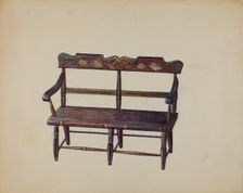 Child's Settee, c. 1936. Creator: Mina Lowry