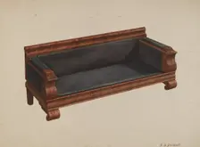 Child's Settee, c. 1941. Creator: David S De Vault