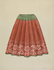 Child's Skirt, c. 1936. Creator: Syrena Swanson