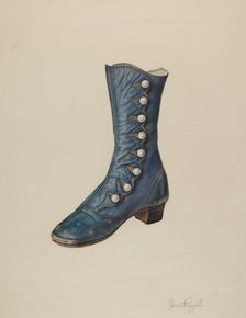 Child's Shoe, 1935/1942. Creator: Jean Peszel