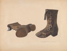 Child's Shoe, 1940. Creator: Alexander Anderson