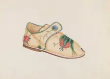 Child's Shoe, c. 1937. Creator: Frances Cohen