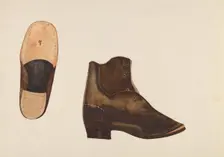 Child's Shoes, c. 1937. Creator: Marjery Parish