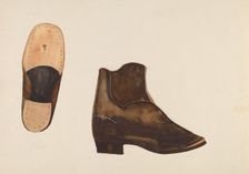 Child's Shoes, c. 1937. Creator: Marjery Parish