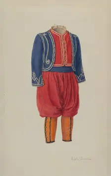 Child's Soldier Suit, c. 1938. Creator: Adele Brooks