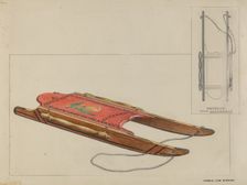 Child's Sled, c. 1937. Creator: Francis Law Durand