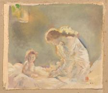 Child Worship, c. 1926. Creator: Charles Sims (British, 1873-1928)
