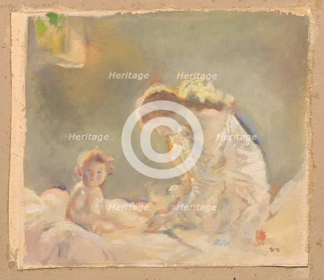 Child Worship, c. 1926. Creator: Charles Sims (British, 1873-1928).