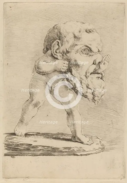 Child Wearing a Mask. Creator: Stefano della Bella.