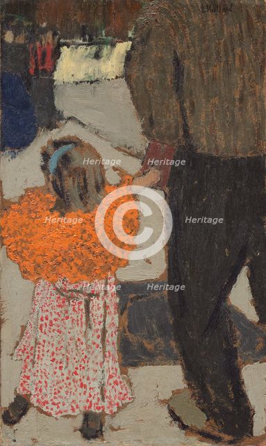 Child Wearing a Red Scarf, c. 1891. Creator: Edouard Vuillard.