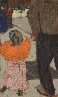 Child Wearing a Red Scarf, c. 1891. Creator: Edouard Vuillard
