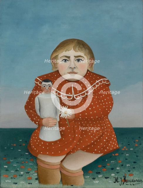 Child With A Doll, ca 1904.