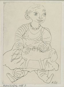 Child with a Toy, 1908. Artist: Paul Klee