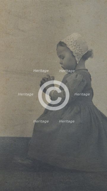 Child with apple, c1900. Creator: Ema Spencer.