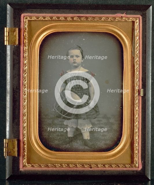 Child with Drum, 1850s. Creator: Unidentified Photographer.