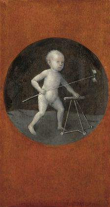Child with Pinwheel and Toddler Chair. (Reverse of Christ Carrying the Cross)