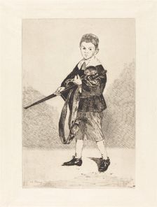 Child with Sword, Turned to the Left (L'Enfant à l'épée, tourné à gauche), 1862. Creator: Edouard Manet