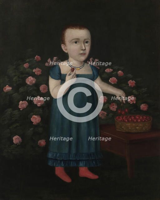 Child with Strawberries, 1803-1805. Creator: Joshua Johnson.