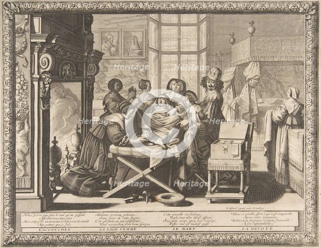 Childbirth, 1633. Creator: Abraham Bosse.