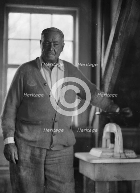Childe Hassam, portrait photograph, between 1911 and 1935. Creator: Arnold Genthe.