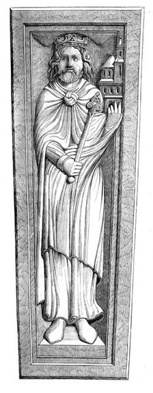 Childebert's tomb, 11th century (1849)