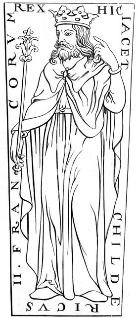Childeric II (c653-675), 12th century (1849). Artist: Unknown