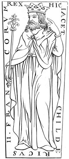 Childeric II (c653-675), 12th century (1849)