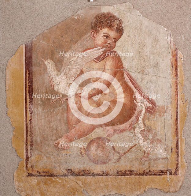 Childhood of Adonis , 1st century. Creator: Roman-Pompeian wall painting.