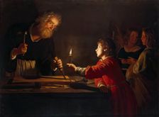 Childhood of Christ, 1620. Creator: Gerrit van Honthorst