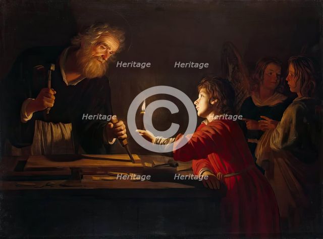 Childhood of Christ, 1620. Creator: Gerrit van Honthorst.