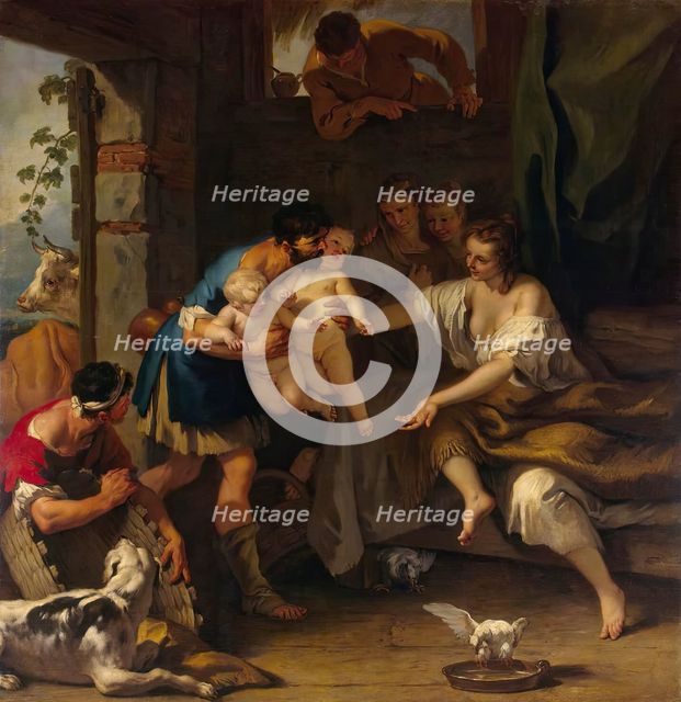Childhood of Romulus and Remus, 1708. Creator: Sebastiano Ricci.