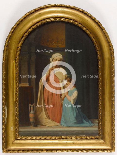 Childhood of the Virgin, 1842. Creator: Edouard Cibot.