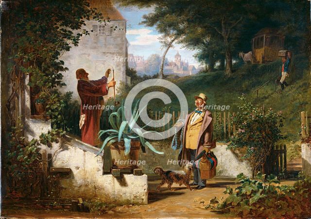 Childhood Friends. Artist: Spitzweg, Carl (1808-1885)