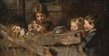 Childhood's Treasures 1886, (c1930). Creator: Marianne Stokes